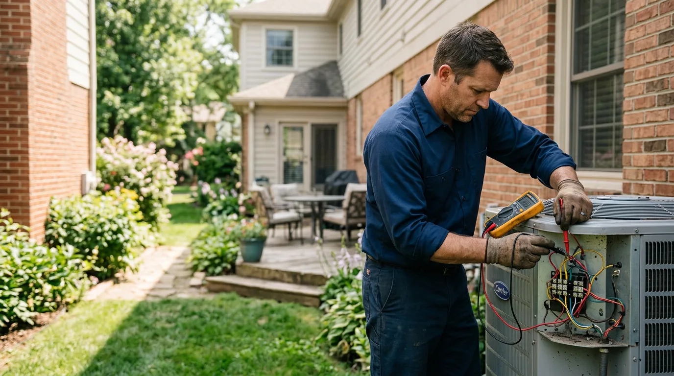 HVAC technician working near Escondido, CA
